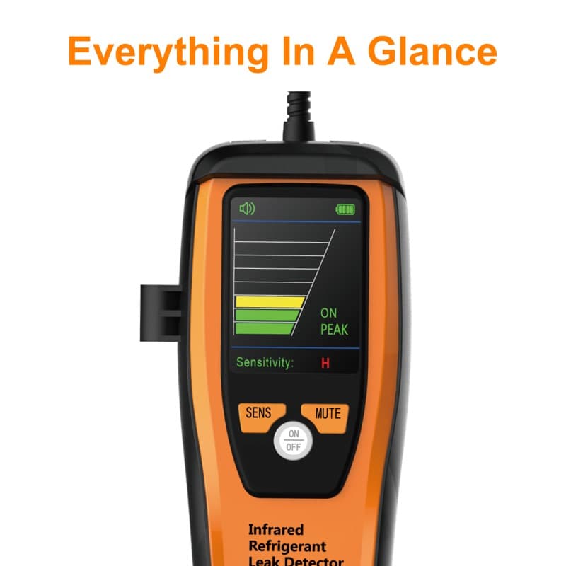 Elitech ILD-100 Electronic Refrigerant Leak Detector HVAC, Freon Leak Detector, Infrared Sensor up to 10 years' service life, 4g/yr