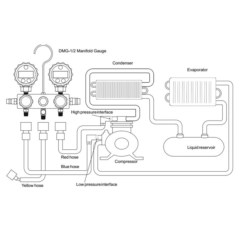 DMG-1 double digital pressure gauge