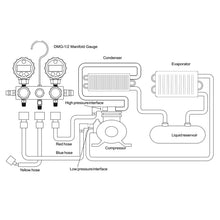 Load image into Gallery viewer, DMG-1 double digital pressure gauge