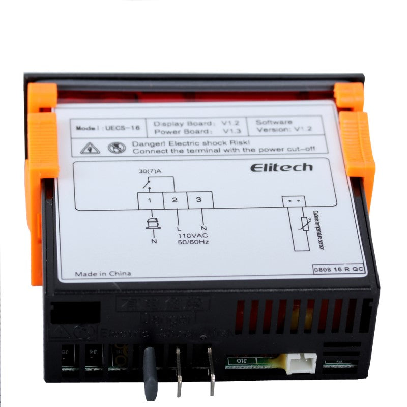 Elitech ECS-16 One-Way Output Digital Temperature Controller, Cooling or Heating Mode, Direct Drive Single-phase 1.5HP Compressor, For Beverage Cabinets