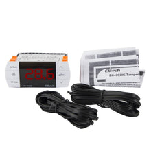 Load image into Gallery viewer, Elitech EK-3030E Digital Temperature Controller Cooling Defrosting and Fan Control Outpus With Temperature and Defrosting Prpbe Sensor, RS-485 Interface, Touch Key