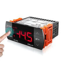 Load image into Gallery viewer, Elitech EK-3030 Digital Temperature Controller Cooing Defrosting and Fan Control Outputs With Temperature and Defrosting Sensor Probe, Touch Key