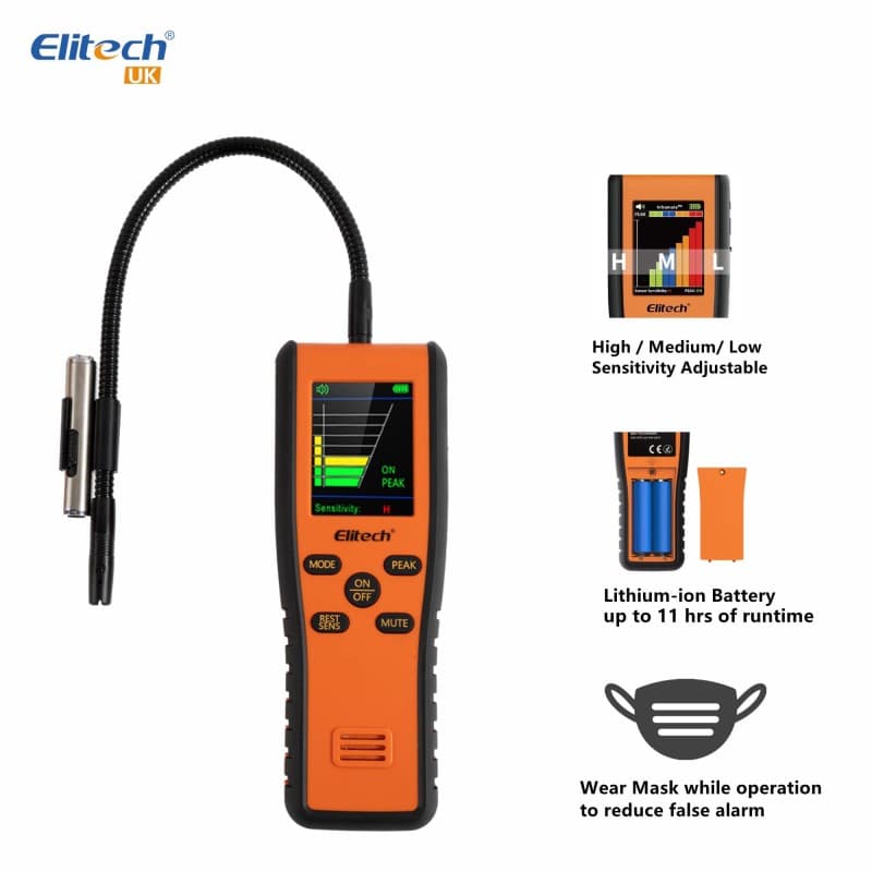 Elitech Inframate C CO2 Carbon Dioxide Leak Detector, R744 Refrigeration Leakage Tester, R-744 Gas Detector for HVACR