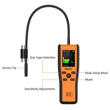 Load image into Gallery viewer, Elitech IR-200 Refrigerant Leak Detector 2-in-1 Infrared & Heated Diode Dual Sensor High Sensitivity Halogen Leakage Tester 10 Years' Sensor Life