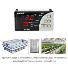 Load image into Gallery viewer, Elitech MTC-6040 Temperature and Humidity Controller with Cooling, Fan, Humidity/ Lighting/ Alarm Control Output, with Temperature Probe Sensor and Humidity Probe Sensor