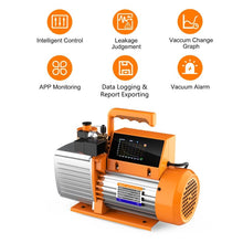 Load image into Gallery viewer, Elitech SVP-12 Intelligent 2-Stage Vacuum Pump 12CFM, 5L/S, APP Control, Data Logging, Smart Control, HVAC Refrigerator Service Tool