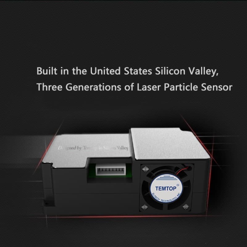 Laser particle sensor air quality monitor
