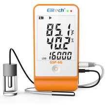 Load image into Gallery viewer, Elitech GSP-6G Temperature and Humidity Data Logger with Glycol Bottle Temperature Sensor Dual External Sensors