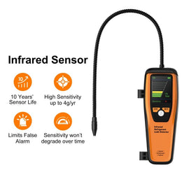 Elitech ILD-100 Electronic Refrigerant Leak Detector HVAC, Freon Leak Detector, Infrared Sensor up to 10 years' service life, 4g/yr