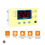Elitech ATC-800+ Digital Temperature Controller 10A Heating and 20A Cooling Control Outputs With 0.1℃ Resolution