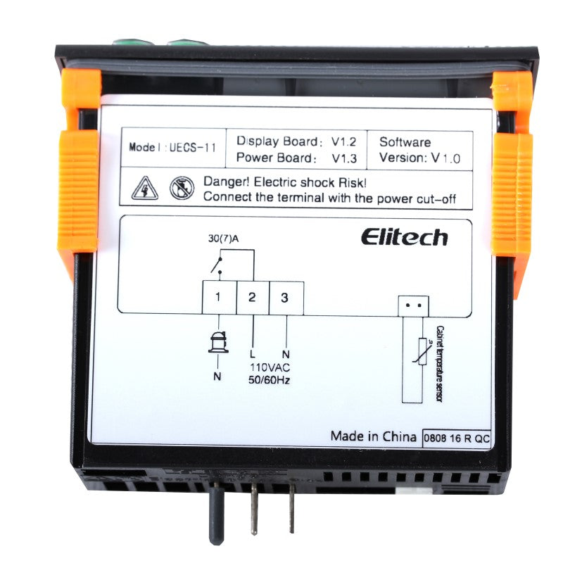 Elitech ECS-11 Digital Temperature Controller Refrigerant Cooling System with Defrost Mode, One-way Cooling Control Output, Direct Drive Single-phase 1.5HP Compressor