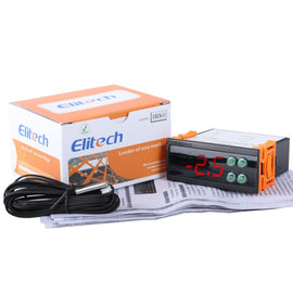 Elitech ECS-11 Digital Temperature Controller Refrigerant Cooling System with Defrost Mode, One-way Cooling Control Output, Direct Drive Single-phase 1.5HP Compressor