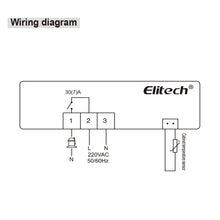 Load image into Gallery viewer, Elitech ECS-16 One-Way Output Digital Temperature Controller, Cooling or Heating Mode, Direct Drive Single-phase 1.5HP Compressor, For Beverage Cabinets