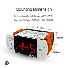 Load image into Gallery viewer, Elitech EK-3020 Two-way Output Digital Temperature Controller Cooling and Defrostin Output, with Temperature Probe Sensor, Touch-key Temperature Controller for Cold storage and Freezer,