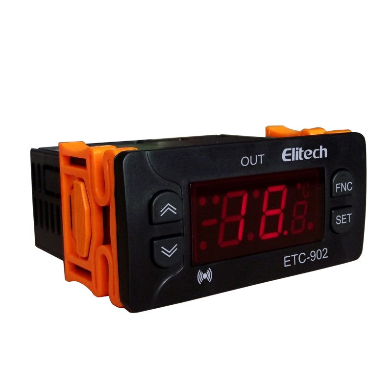 Elitech ETC-902 Temperature Controller with Cooling or Heating Control Mode, NTC/PTC Temperature Sensor Optional, Copy Card Function, ℃/℉,