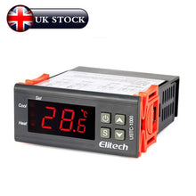 Load image into Gallery viewer, Elitech STC-1000 Temperature Controller Thermostat Automatic Switch Cooling and Heating, With Temperature Probe Sensor Input, 0.1℃ Resolution