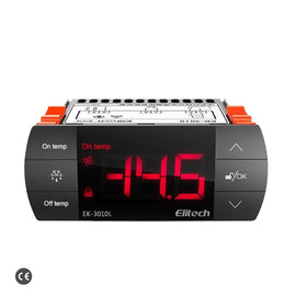 Elitech EK-3010L Two-way Output Digital Temperature Controller Heating or Cooling Mode With Lighting Output, Temperature Probe Sensor Input, Touch-key
