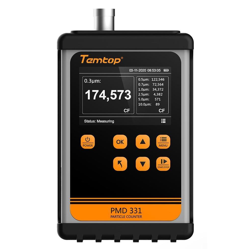 Temtop PMD 331 Aerosol Monitor Handheld Particle Counter Dust Monitor, Seven Channels For Outputs The Number of 0.3um, 0.5um,0.7um, 1.0um, 2.5um, 5.0um, 10.0um Particles.